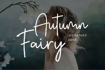 Autumn Fairy Signature Monoline Script font