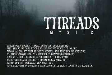 Treads Mystic - Display Font