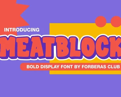 Meatblock font