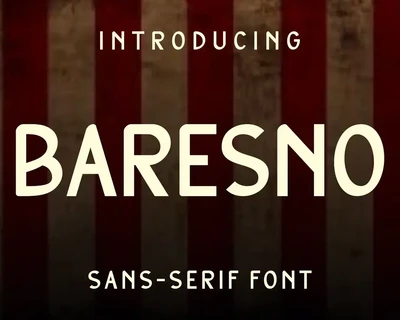 Baresno font