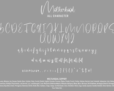 Motherhood - Calligraphy Font