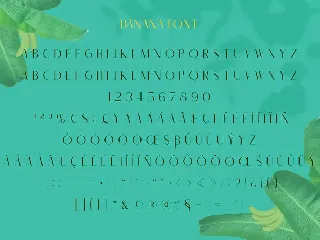 Banana Carolline font