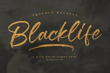 Blacklife Hand Brush Script Font