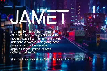 Jamet Modern Font