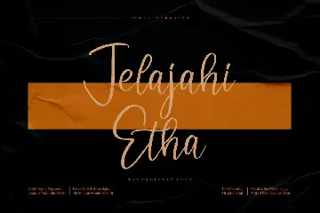 Jelajahi Etha font