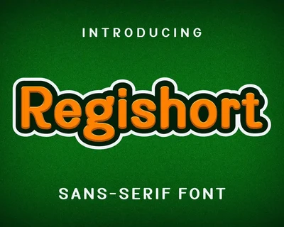 Regishort font