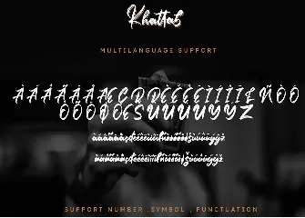 Khattab Brush Font | Font Duo