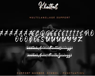 Khattab Brush Font | Font Duo