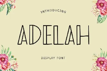 Adelah Display Font