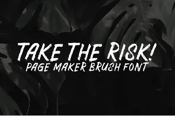 Page Maker - Handwritten Brush font