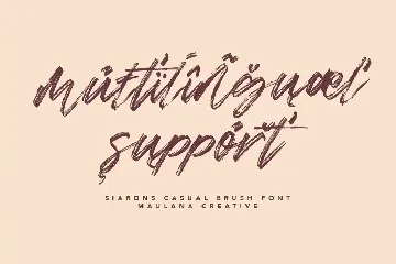 Siarons Casual Brush Font