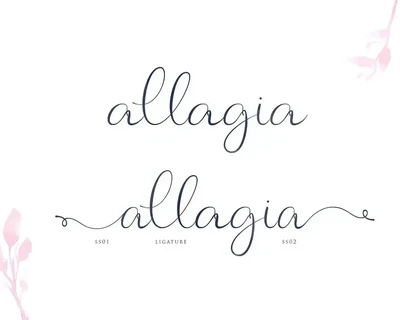 Allagia font