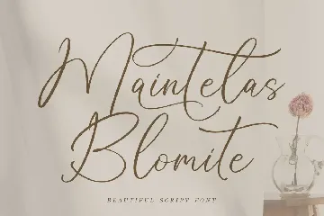 Maintelas Blomite Script Font