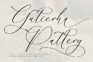 Gutierha Pattery Luxury Script Font