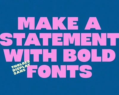 Tholoes Display Sans font