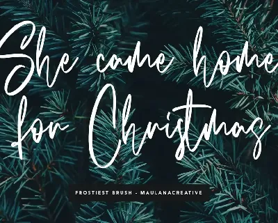 Frostiest Script Modern Brush Font