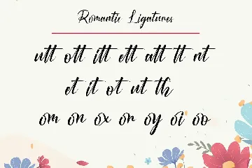 Romantic font