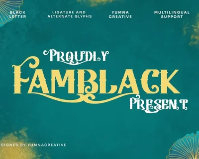 Famblack - Modern Blackletter Font