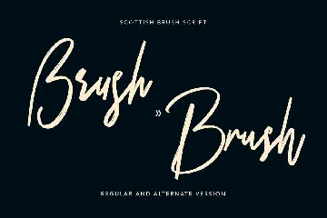 Scottish Brush Script Typeface font