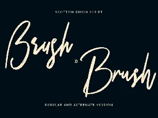 Scottish Brush Script Typeface font