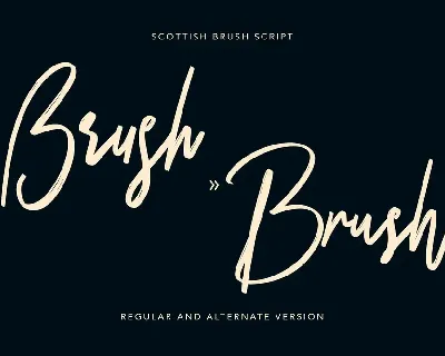 Scottish Brush Script Typeface font