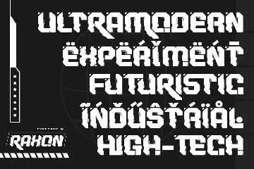 RAXON â€“ Futuristic Font