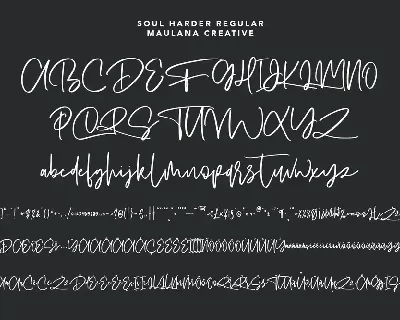 Soul Harder Casual Script Font