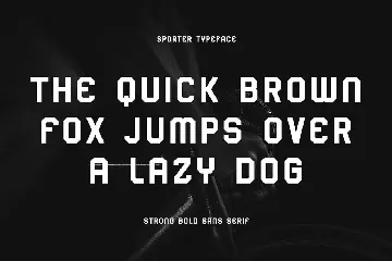 Sporter - Sporty Display Typeface font