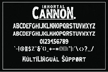 Immortal Cannon - Retro Display Font