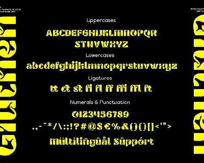 Giuthen - Modern Psychedelic Sans Serif font