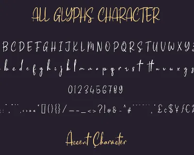 Ruth Signature font