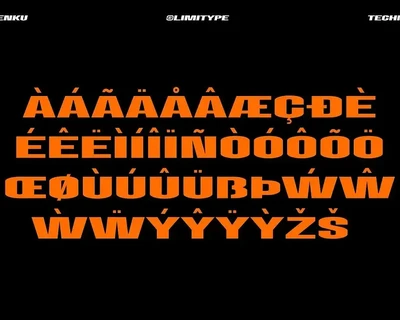 Xenku - Modern Techno Typeface font