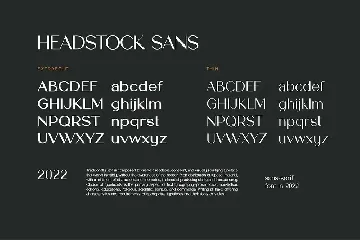 Headstock Sans Serif Family Font