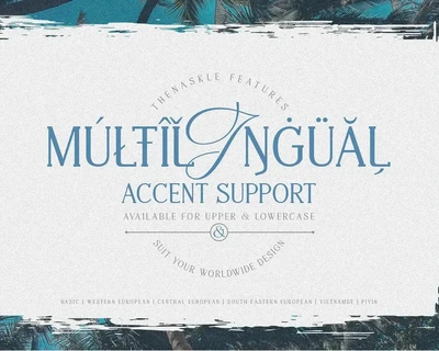 Thenaskle typeface font