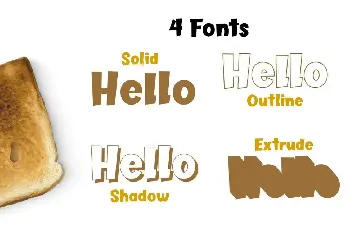 Butter Layer 4 Fonts