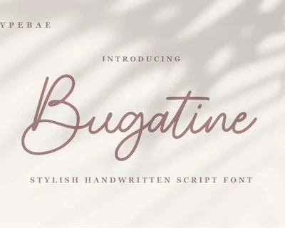 Bugatine Handwritten Script Font