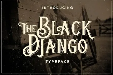 Black Django - Old Fashioned Font