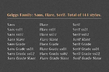 Griggs Variable Typeface font