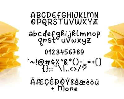 Cheese Sauce font