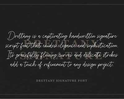 Drettany Signature Script Font