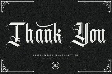 Clockwork Blackletter Typeface font