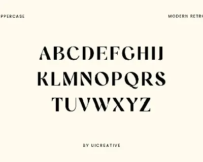 MEWATONIA Modern Retro Serif Display Font