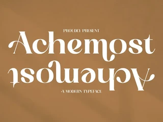Achemost A Modern Typeface Font