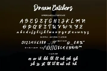 Dream Catchers - Modern Bold Handwritten Script font