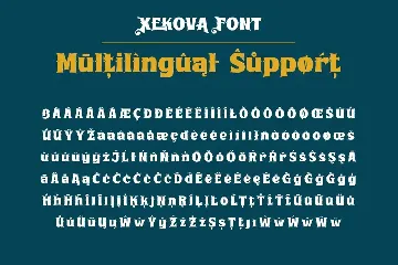 Xekova â€“ Display Hero Font