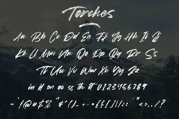 Torches Realistic Brush Font