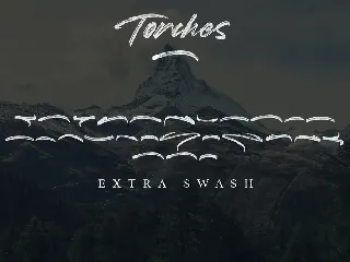 Torches Realistic Brush Font