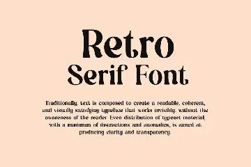 RETROACTIVE Modern Retro Serif Font