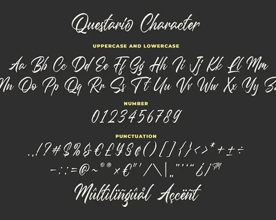 Questario - Stylish Script Font