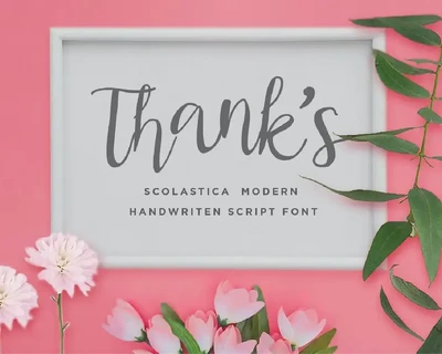 Scolastica - Handwriten Script fonts
